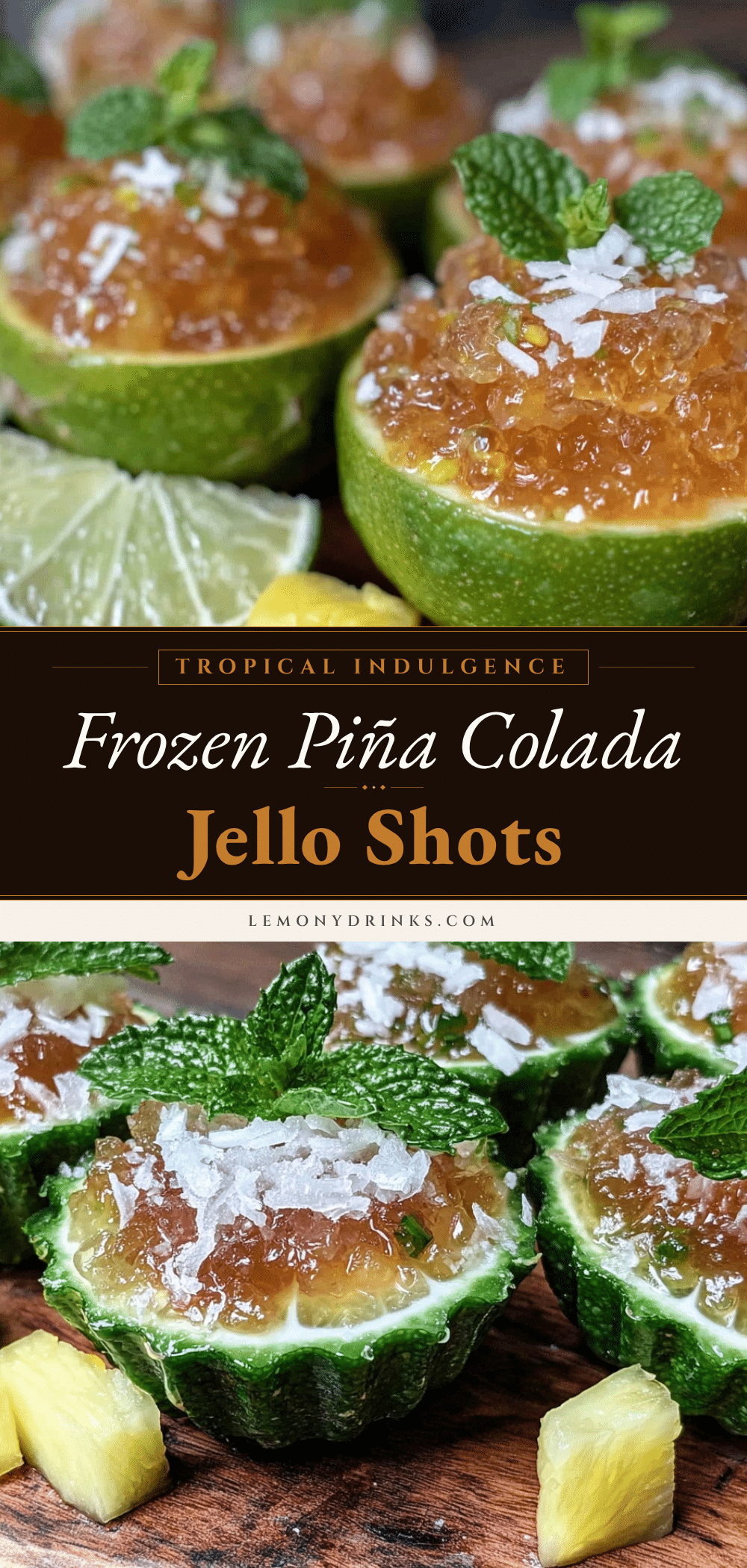 frozen piña colada jello shots recipe