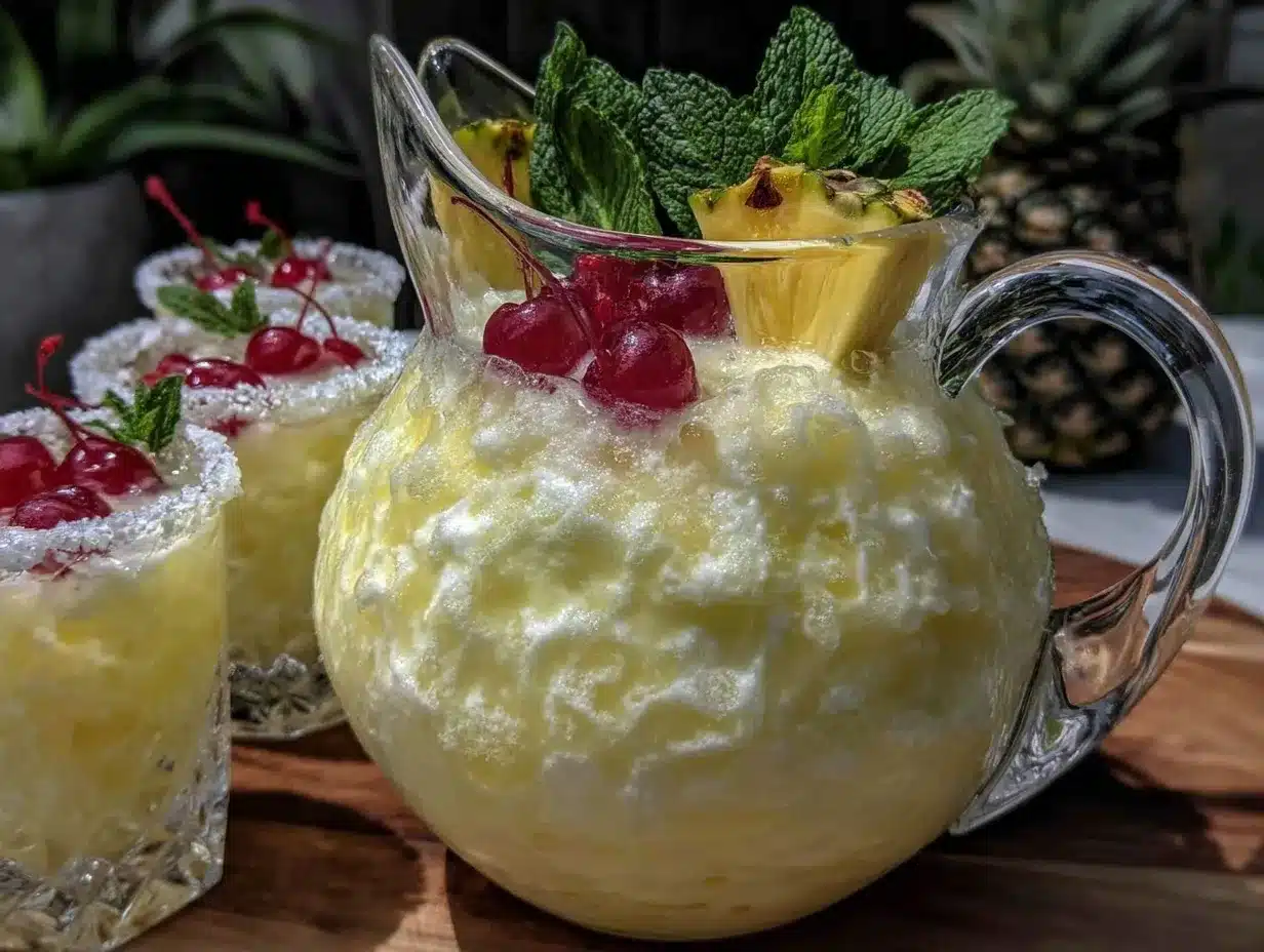 frozen piña colada pitcher recipe preparation steps