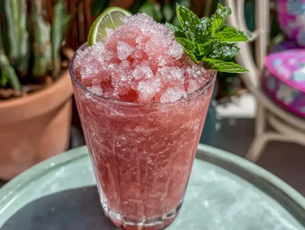 Frozen Pink Lemonade Slushie Recipe - featured image
