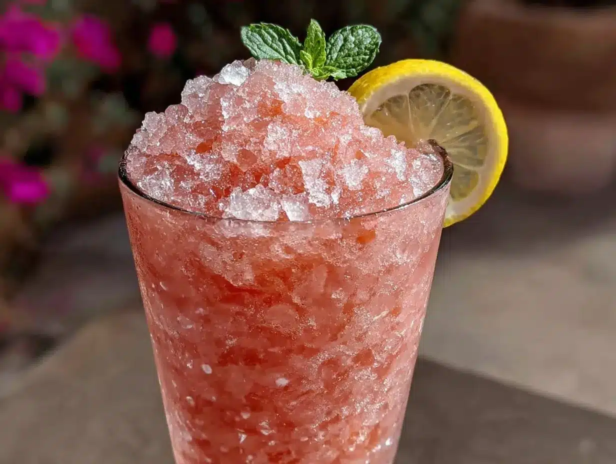Frozen Pink Lemonade Slushie Recipe preparation steps