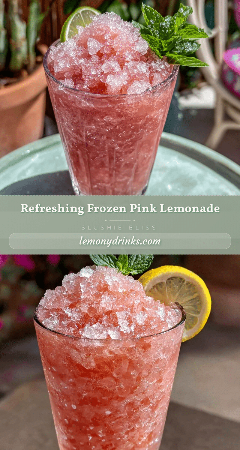 Frozen Pink Lemonade Slushie Recipe recipe