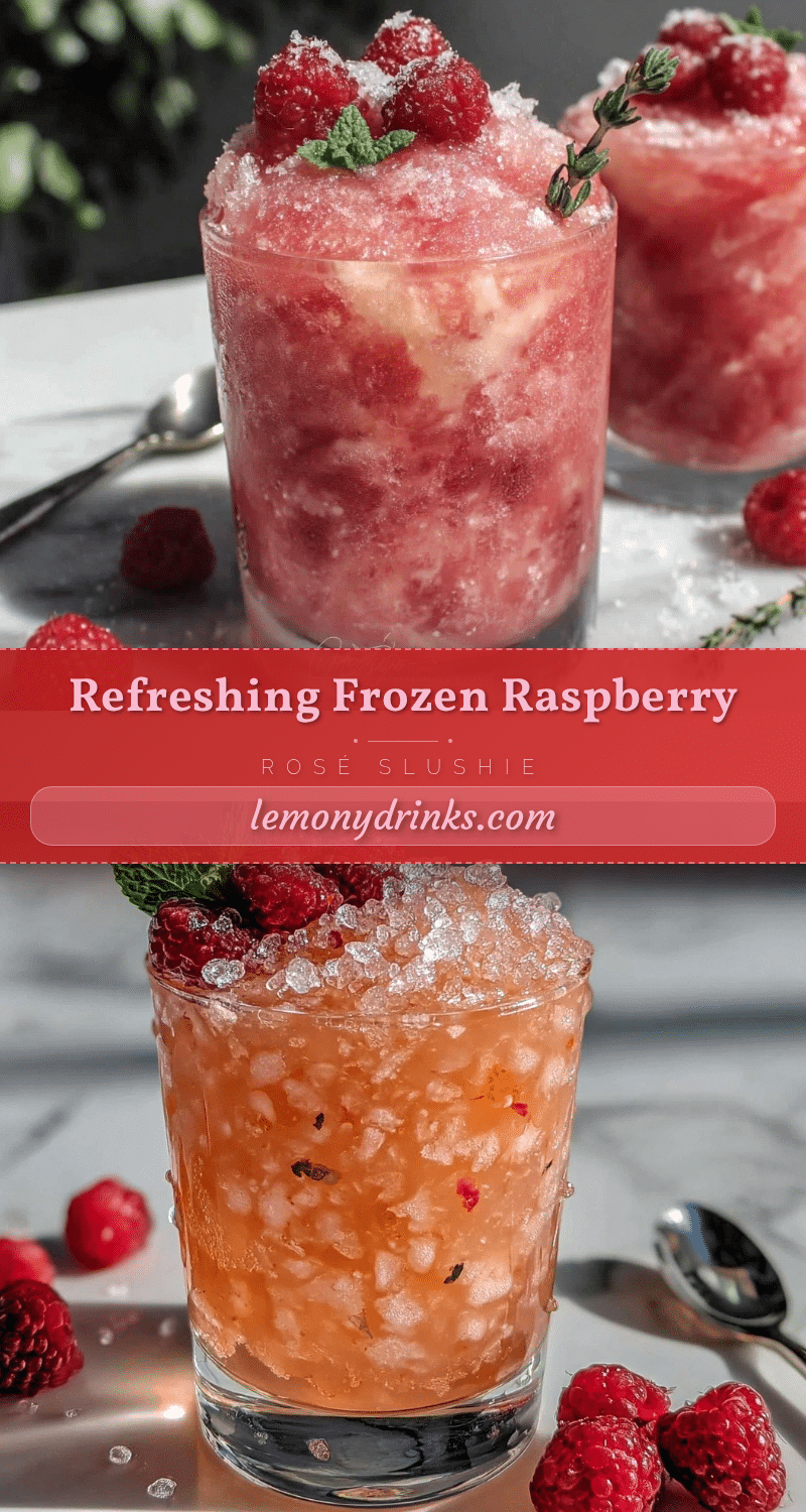 frozen raspberry rosé slushie recipe