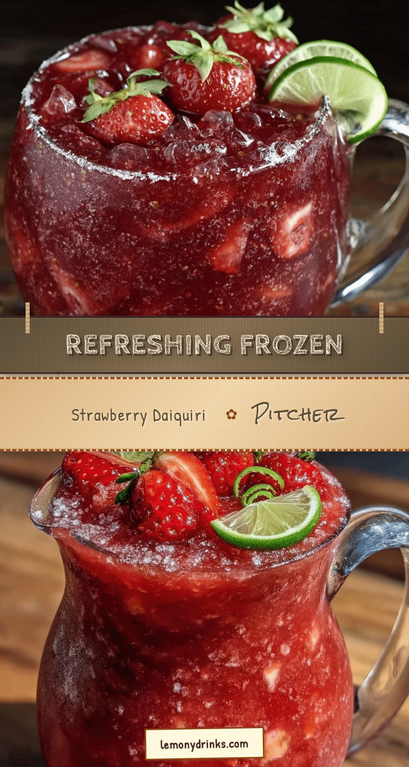 frozen strawberry daiquiri pitcher recipe