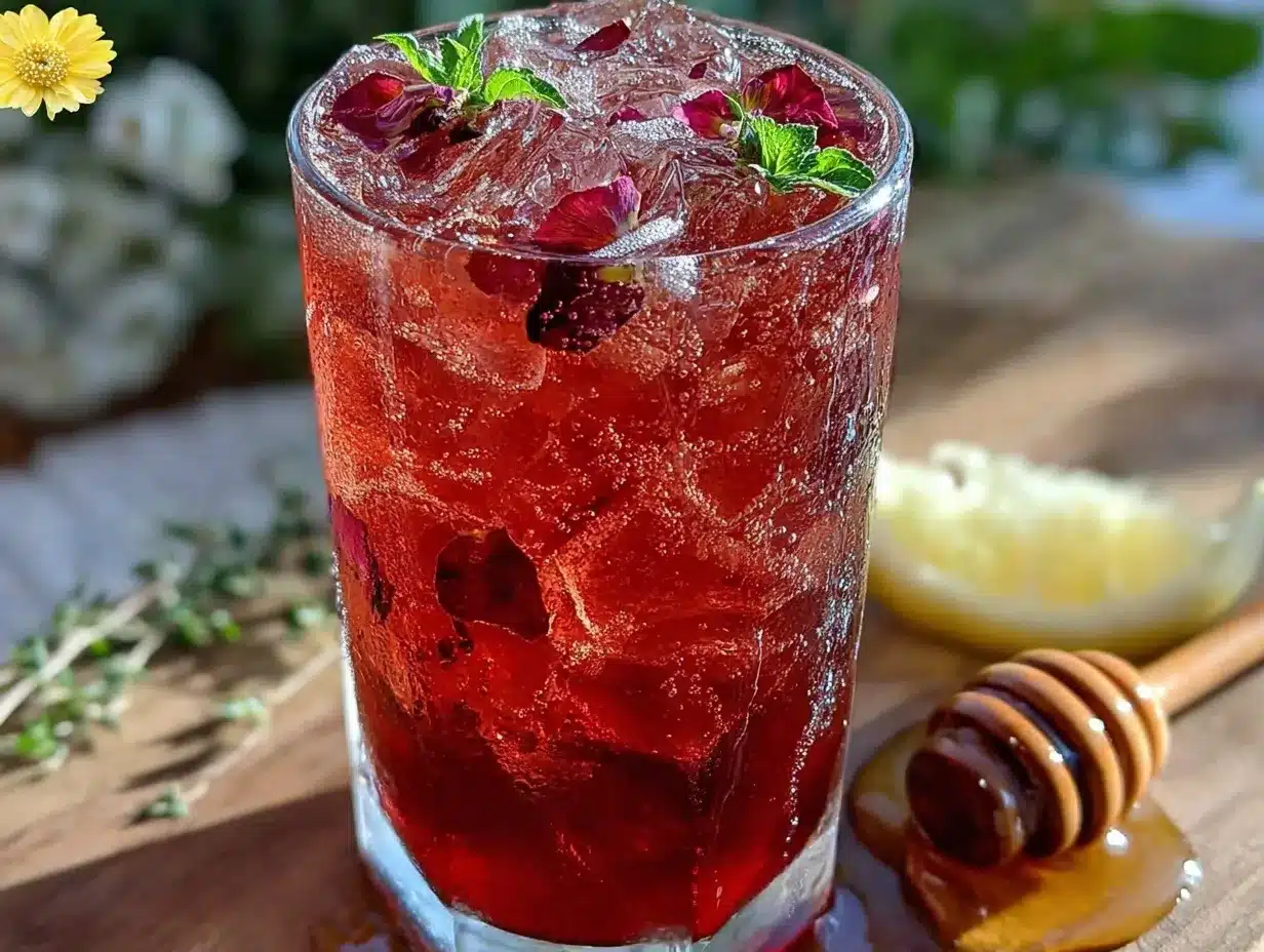 hibiscus rose iced tea preparation steps