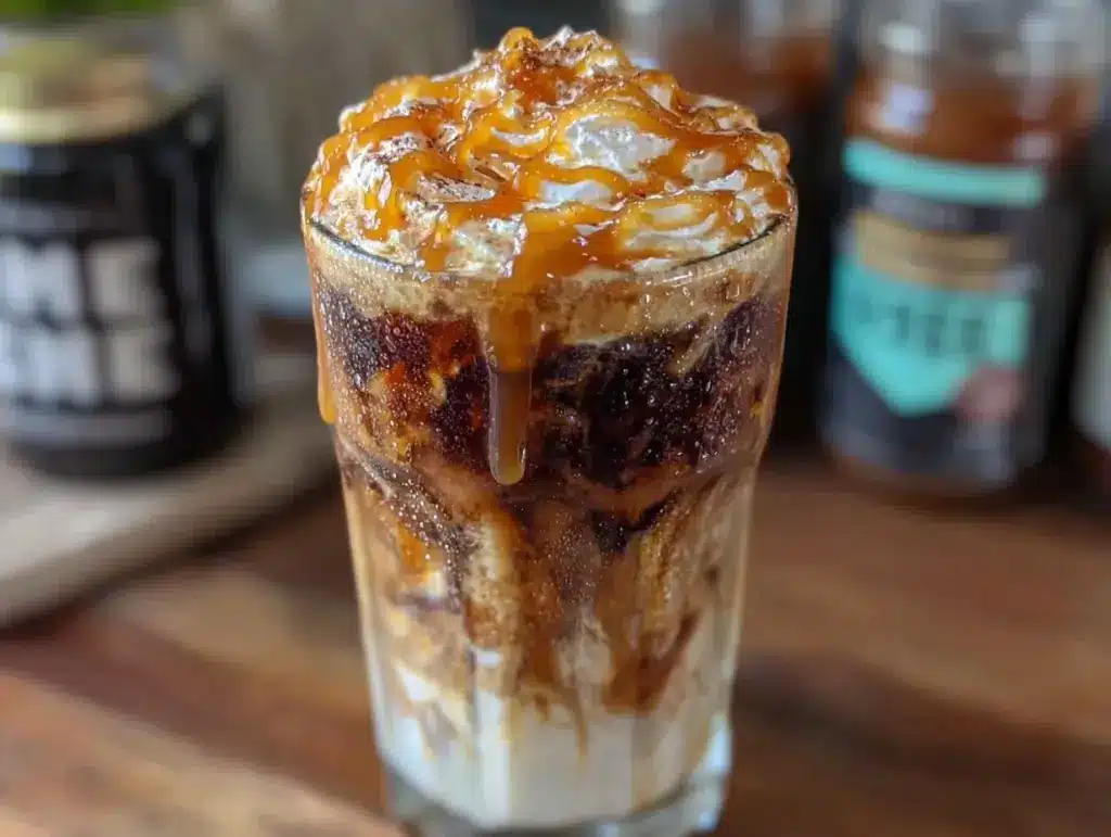 homemade Starbucks iced caramel macchiato - featured image