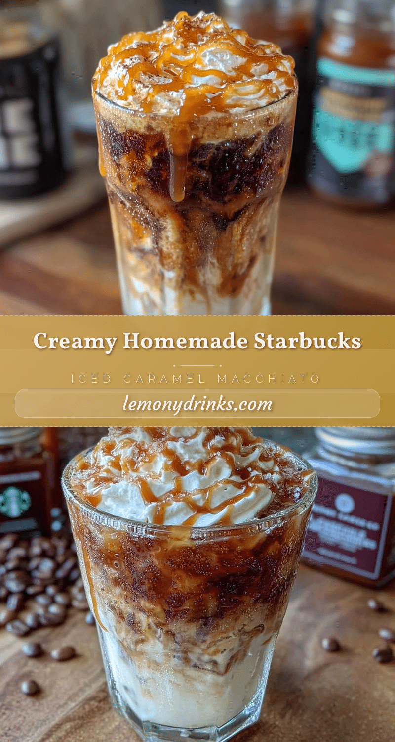 homemade Starbucks iced caramel macchiato recipe