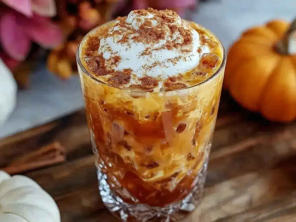 iced pumpkin cream chai - featured image