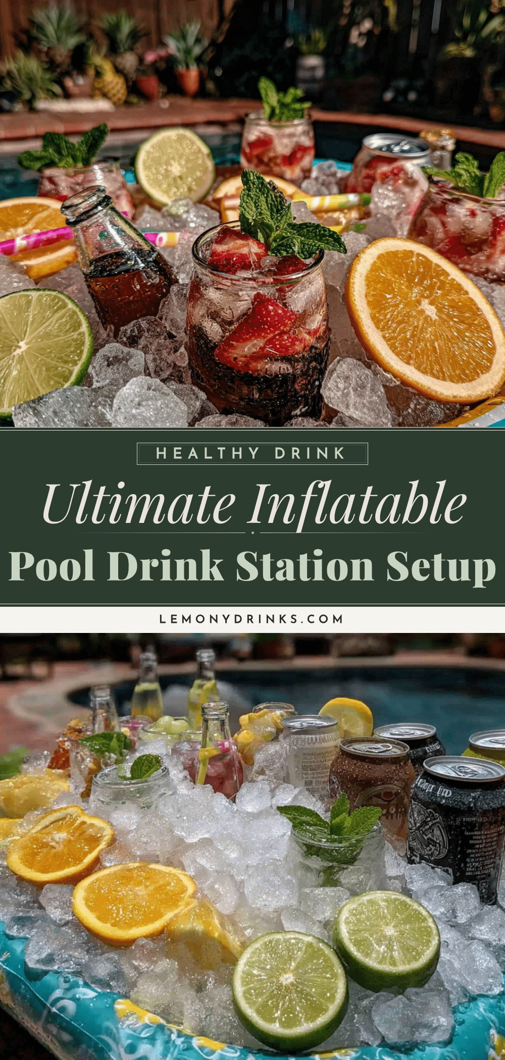 inflatable pool drink station recipe
