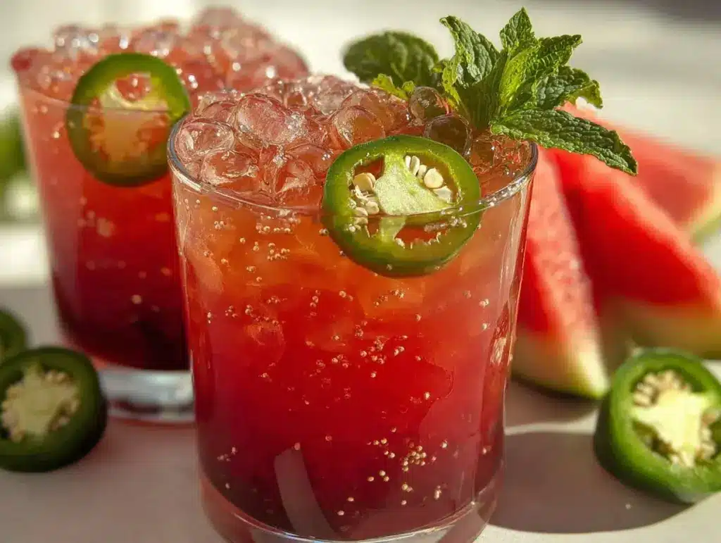 jalapeño watermelon cooler - featured image