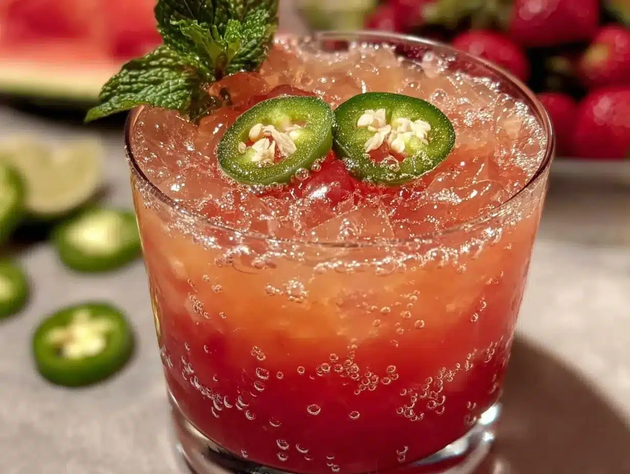 jalapeño watermelon cooler preparation steps