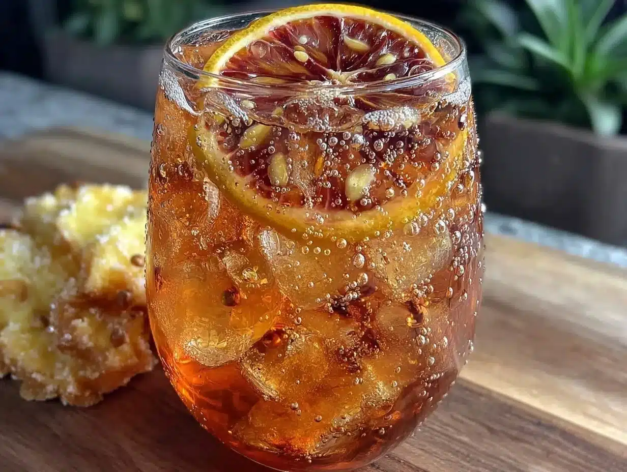 non-alcoholic Aperol Spritz dupe preparation steps