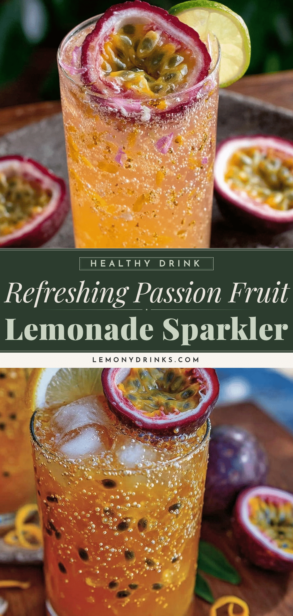 passion fruit lemonade sparkler recipe