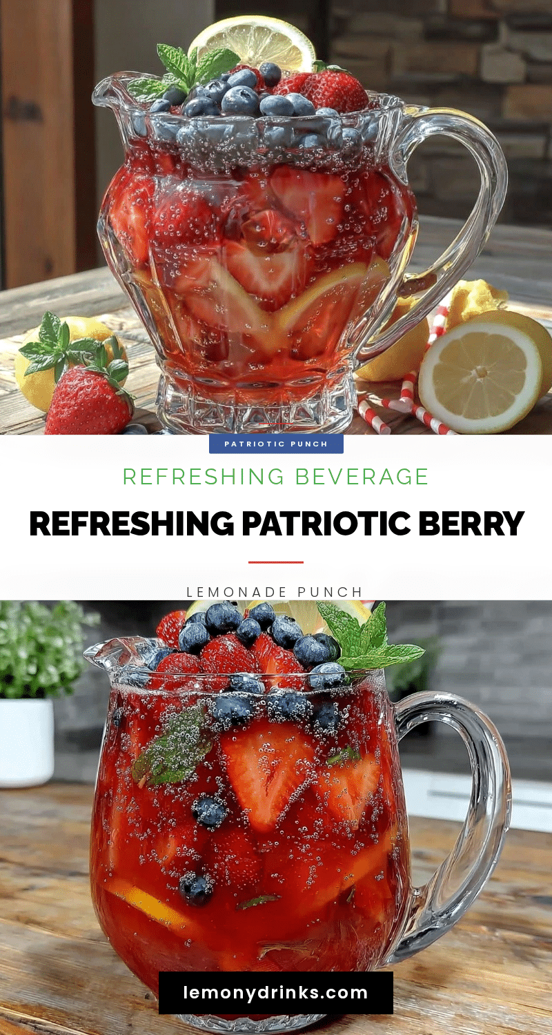 patriotic berry lemonade punch recipe