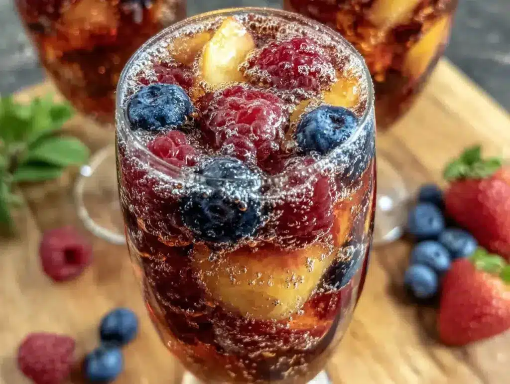 patriotic berry sangria - featured image