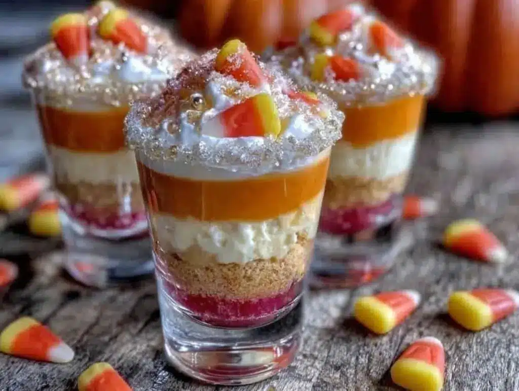 perfect candy corn layered shooter - featured image