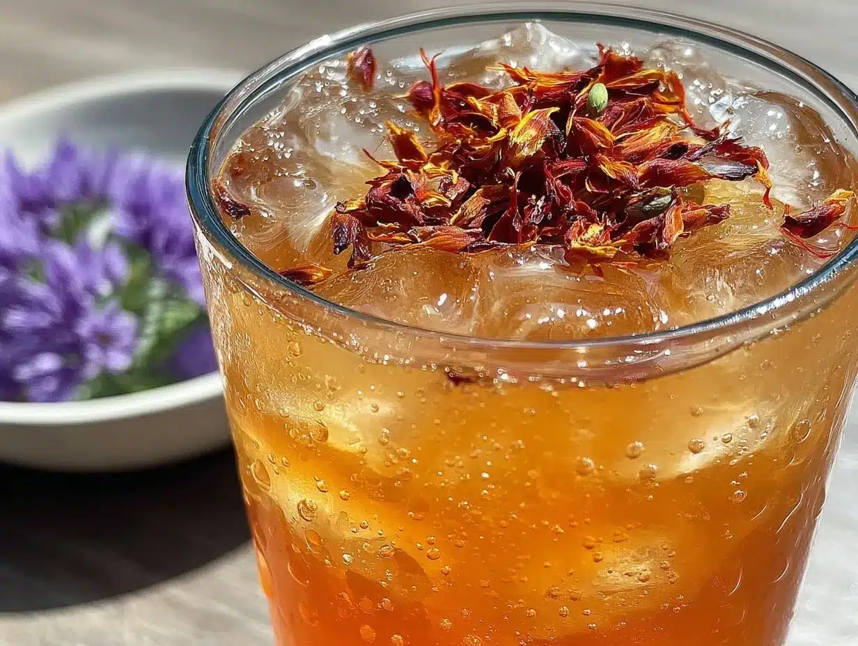 Persian saffron rose water drink preparation steps