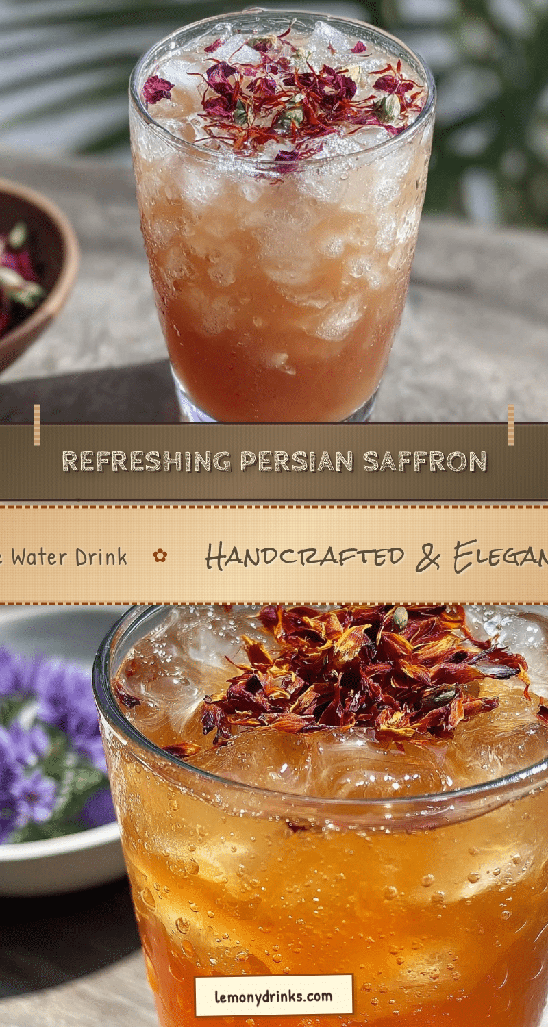 Persian saffron rose water drink recipe