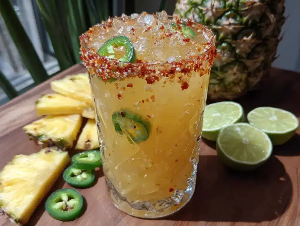 pineapple jalapeño margarita pitcher - featured image
