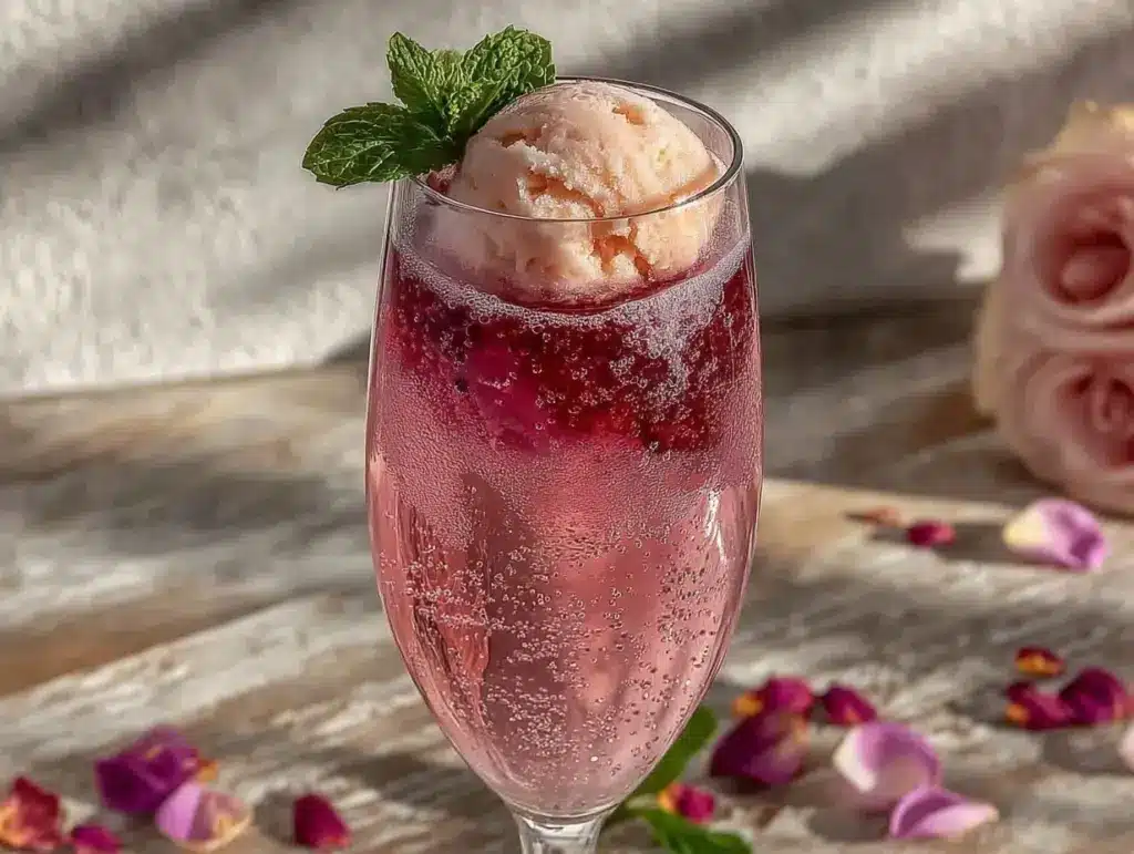 pink champagne punch - featured image