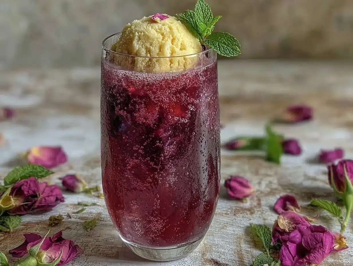 pink champagne punch preparation steps