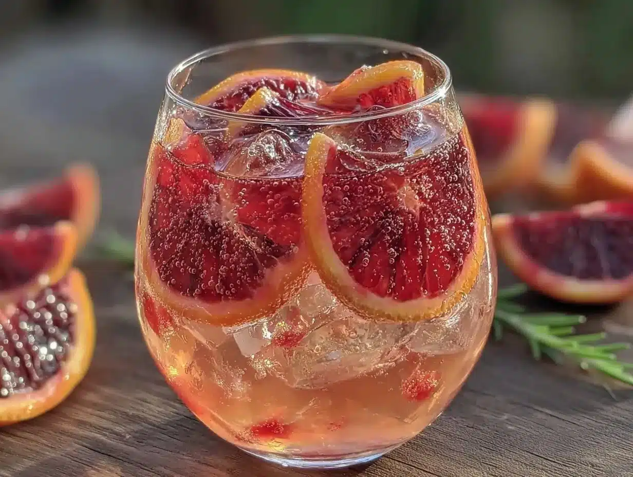 Refreshing Aperol Spritz with Blood Orange preparation steps