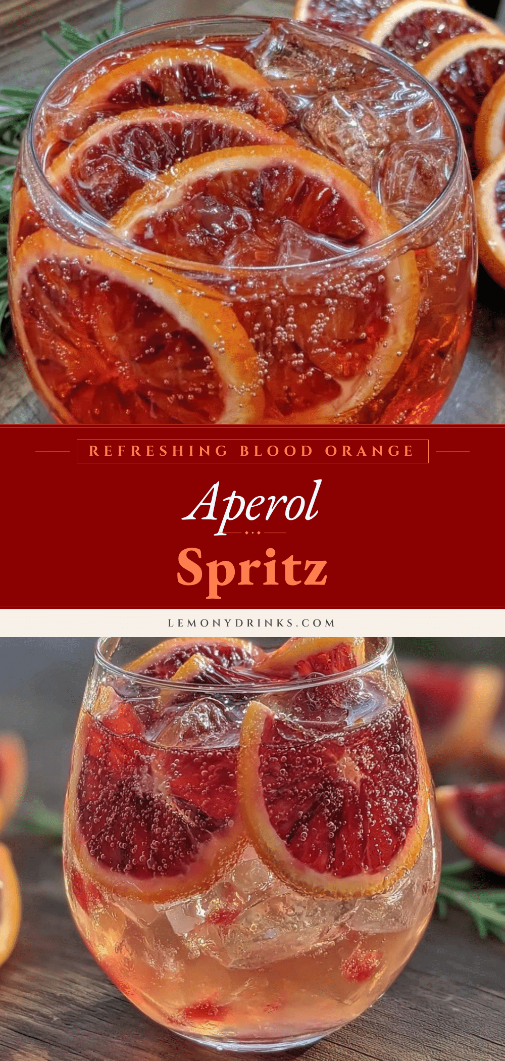 Refreshing Aperol Spritz with Blood Orange recipe