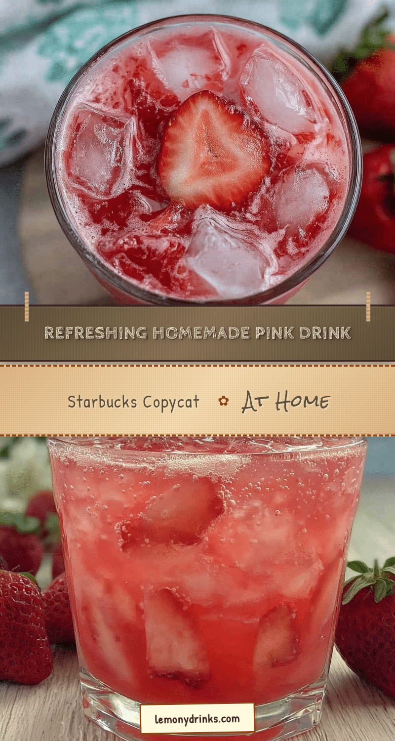 Refreshing Pink Drink Starbucks Copycat Smoothie recipe