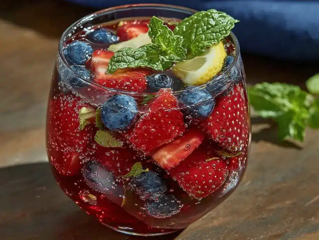 Refreshing Red White and Blue Sangria - featured image