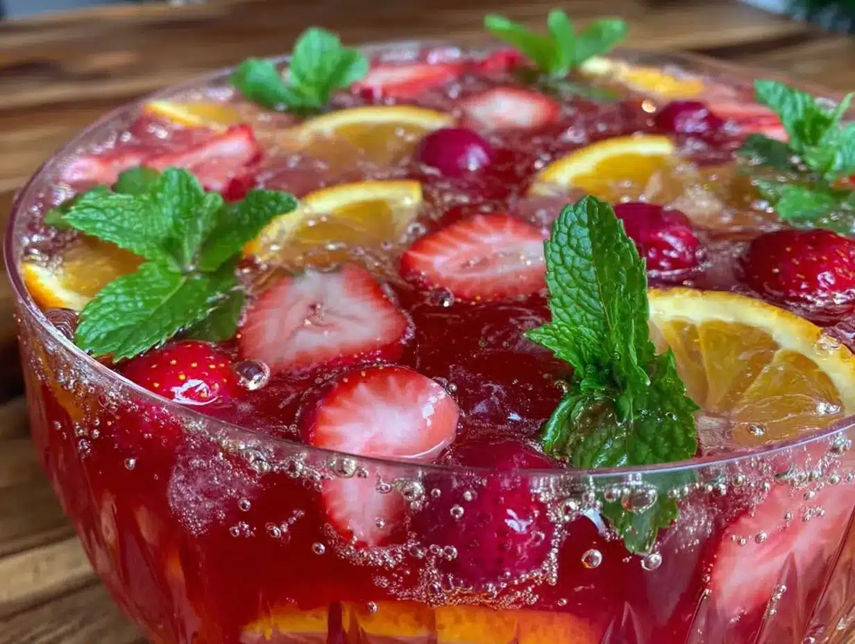 refreshing sparkling fruit punch preparation steps