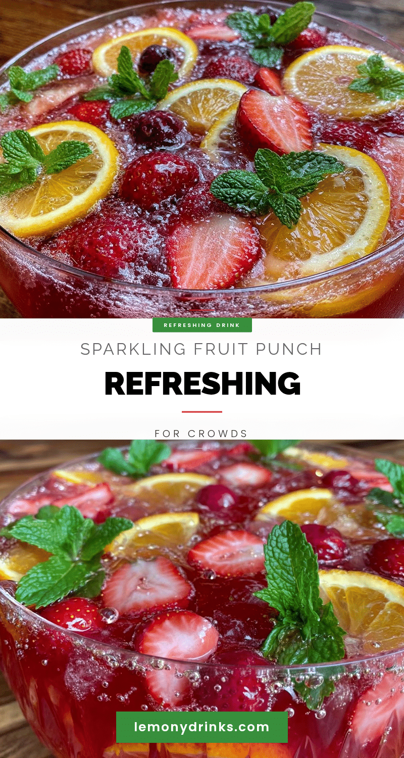 refreshing sparkling fruit punch recipe