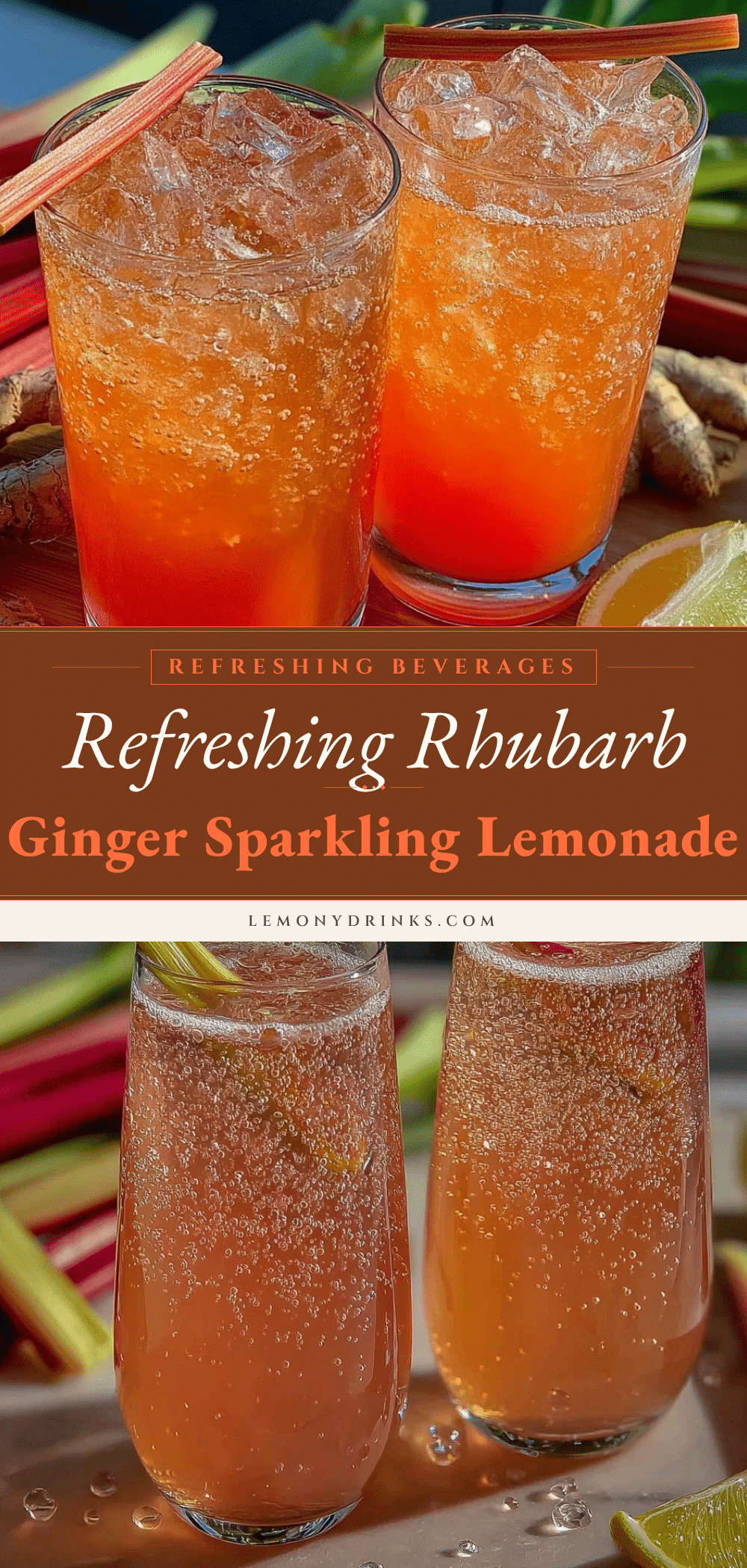 rhubarb ginger sparkling lemonade recipe recipe