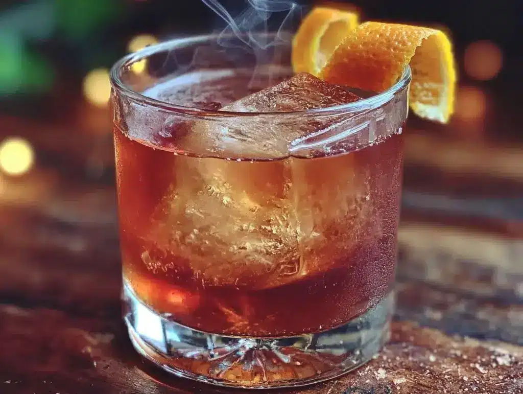 smoky old fashioned - featured image