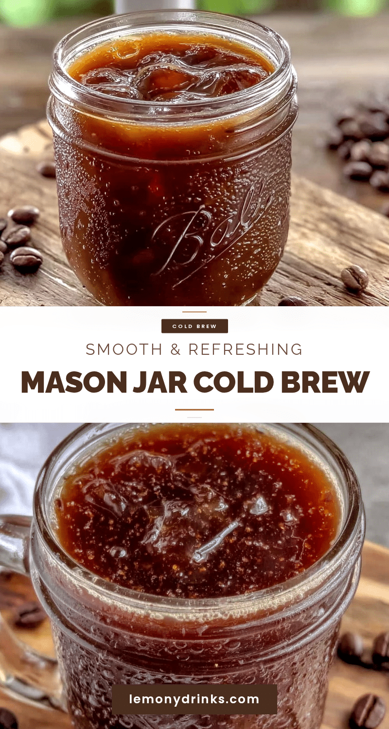 smooth mason jar cold brew concentrate recipe