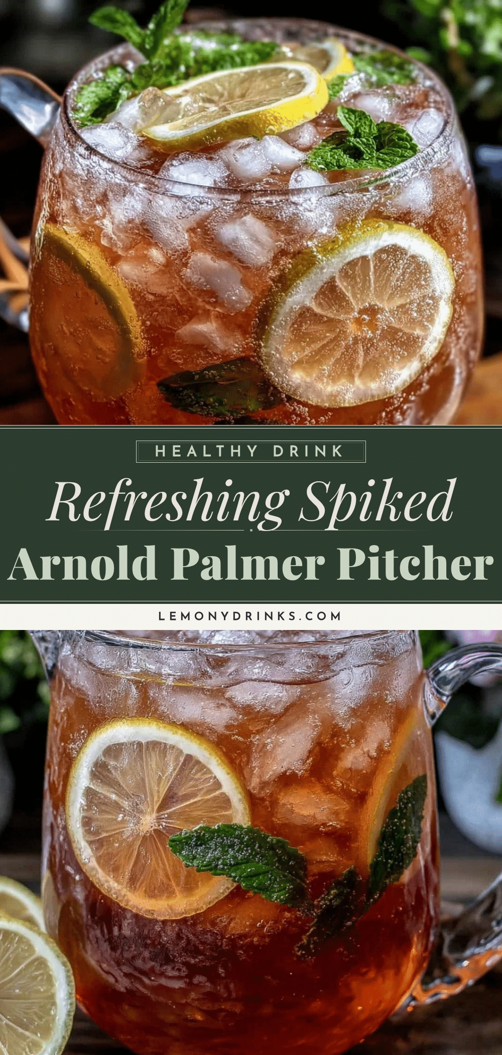 spiked Arnold Palmer pitcher recipe