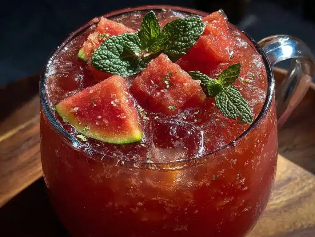 spiked watermelon agua fresca cooler - featured image