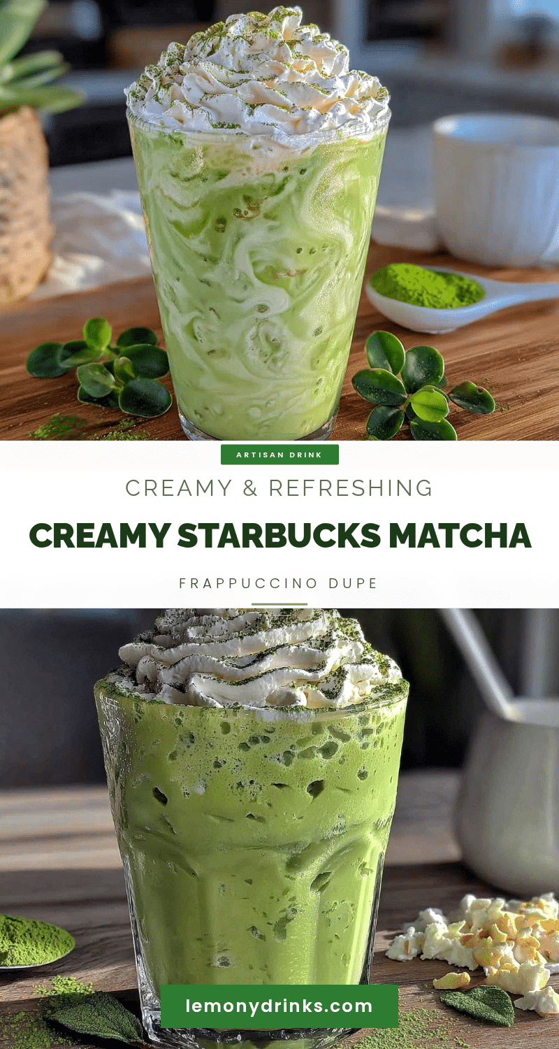 Starbucks Matcha Frappuccino Dupe Recipe recipe
