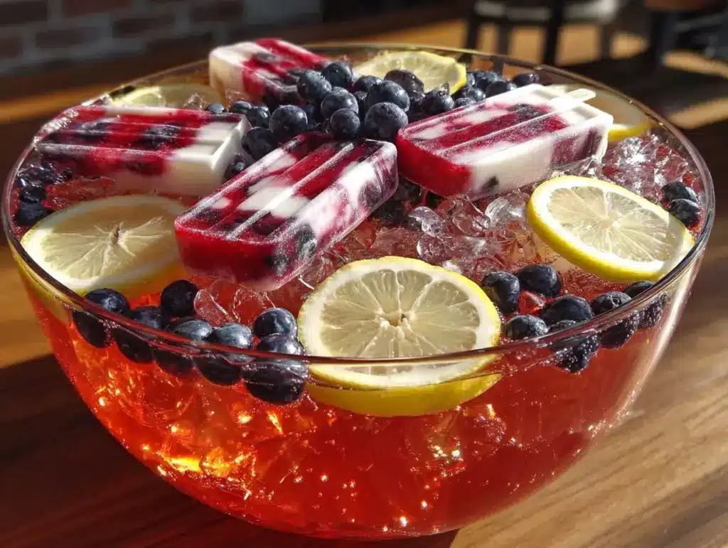 stars and stripes popsicle punch - featured image