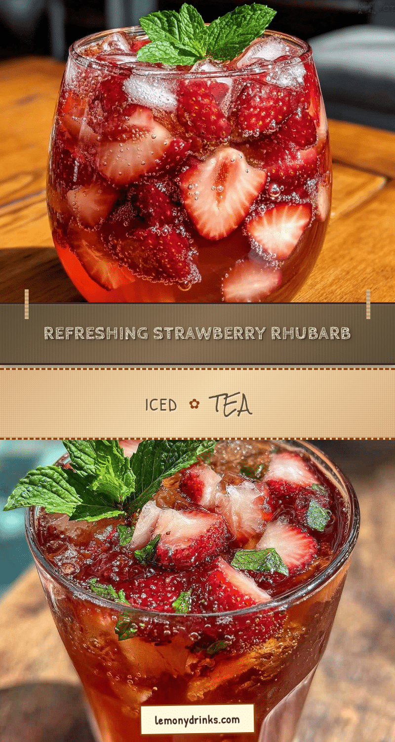 strawberry rhubarb iced tea recipe