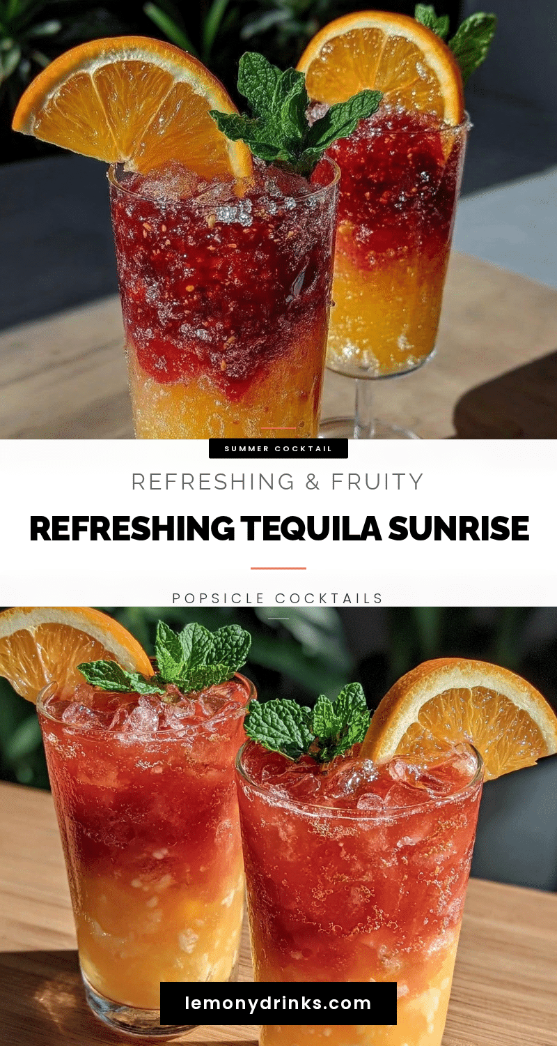 tequila sunrise popsicle cocktails recipe