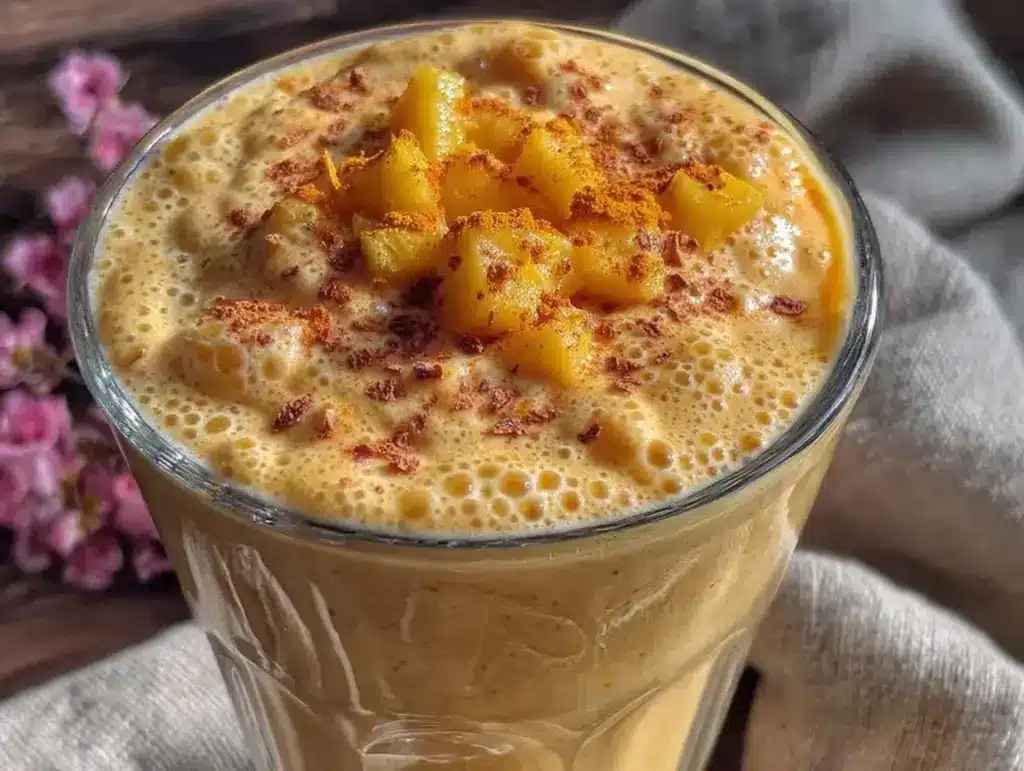 turmeric mango smoothie - featured image
