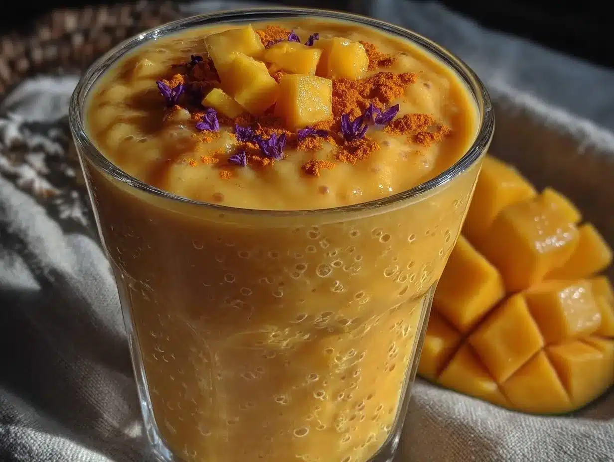 turmeric mango smoothie preparation steps