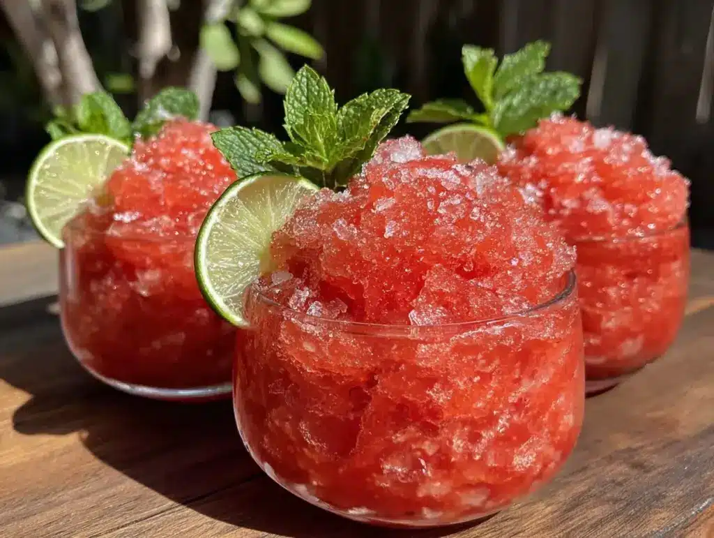 watermelon mojito slushie - featured image