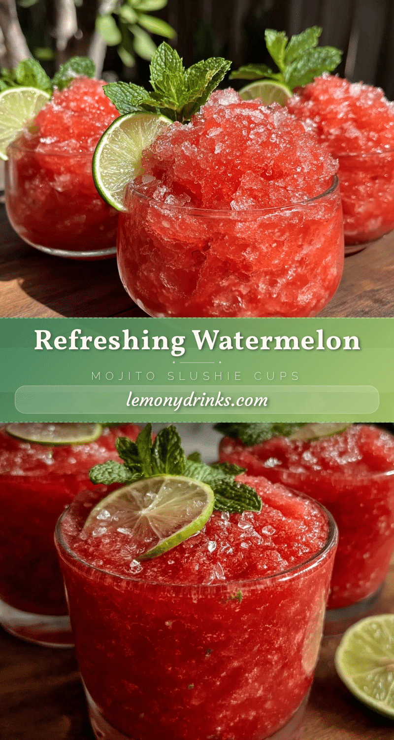 watermelon mojito slushie recipe