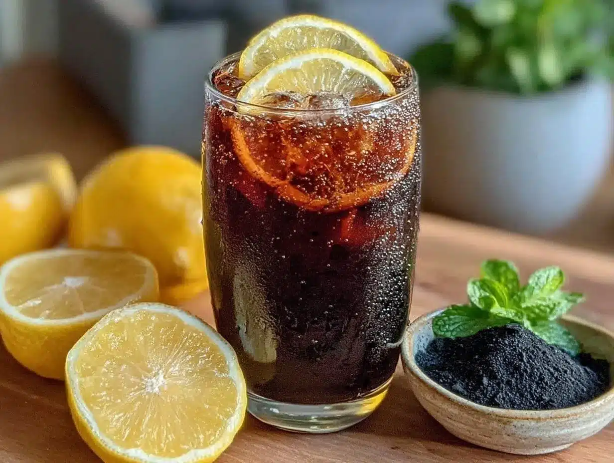 activated charcoal lemonade recipe preparation steps