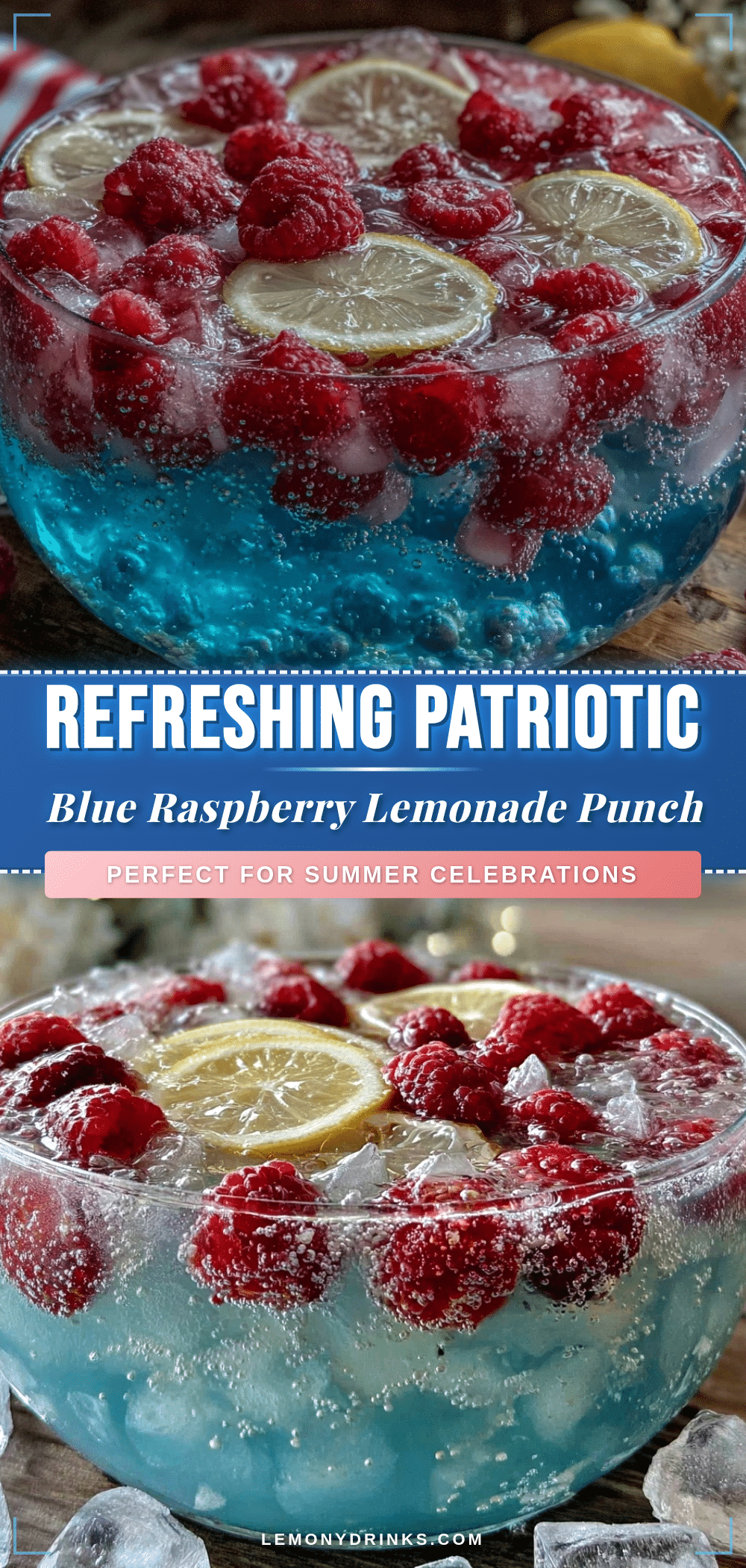 blue raspberry lemonade punch recipe