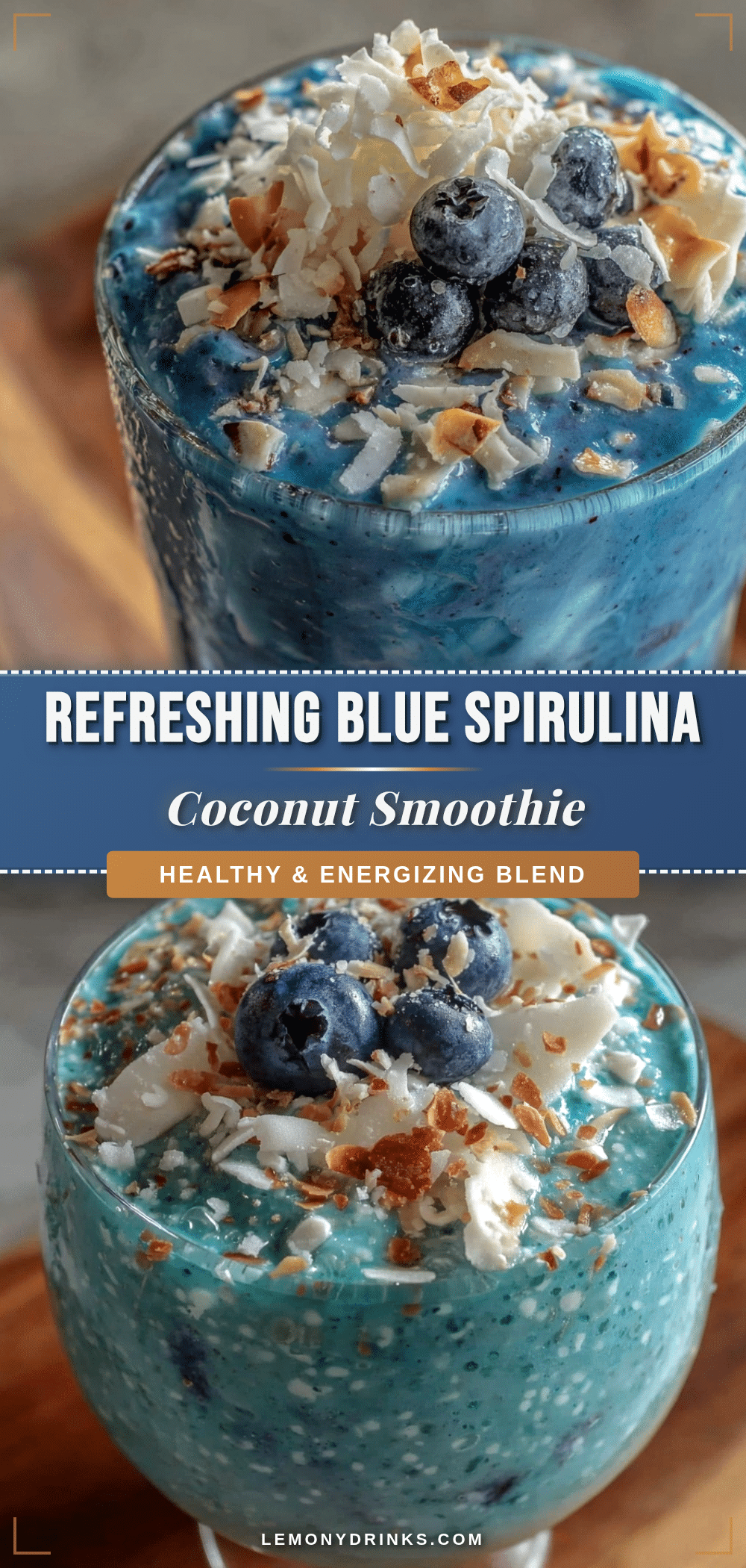 blue spirulina coconut smoothie recipe