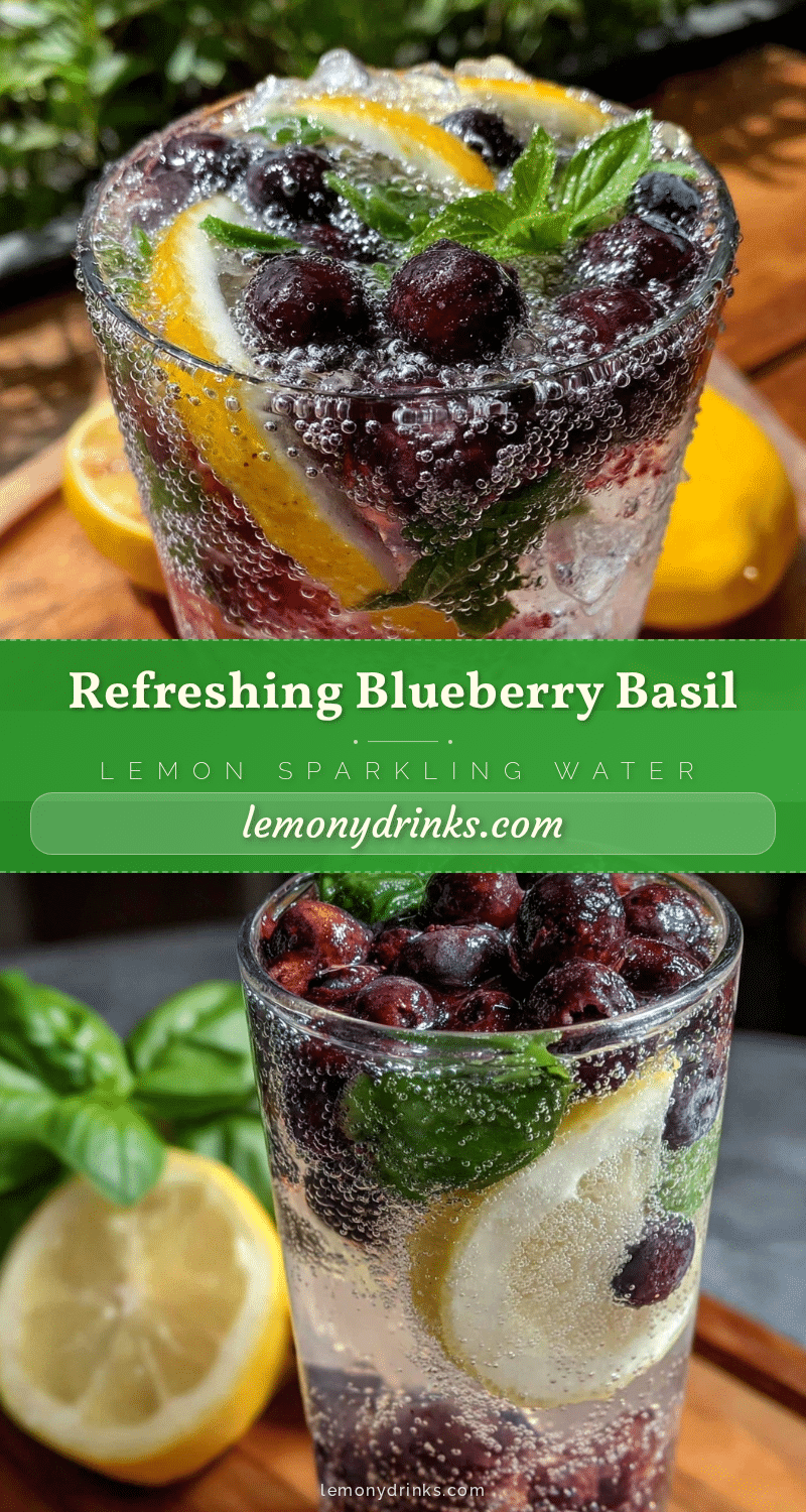 blueberry basil lemon sparkling water recipe