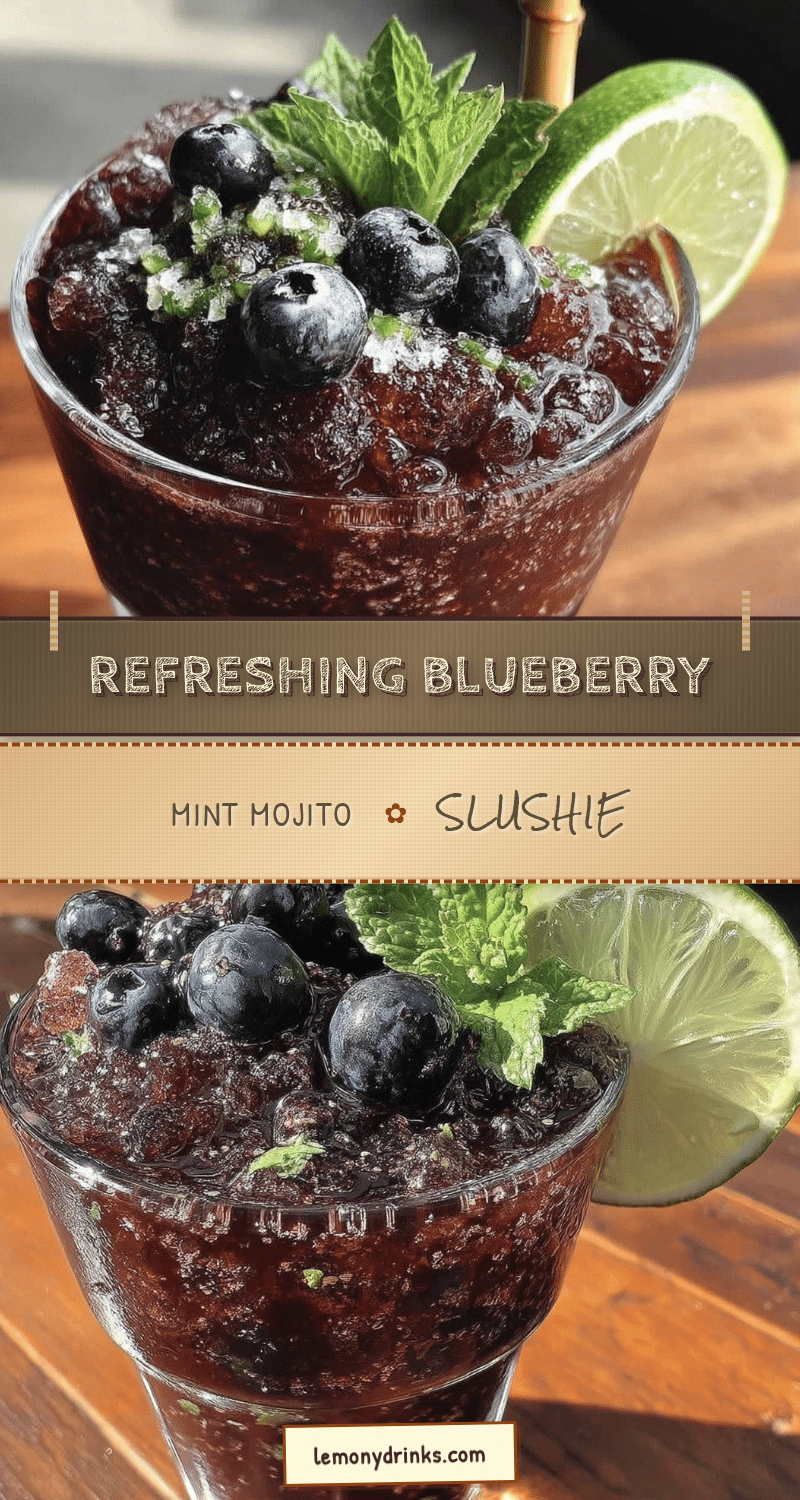blueberry mint mojito slushie recipe