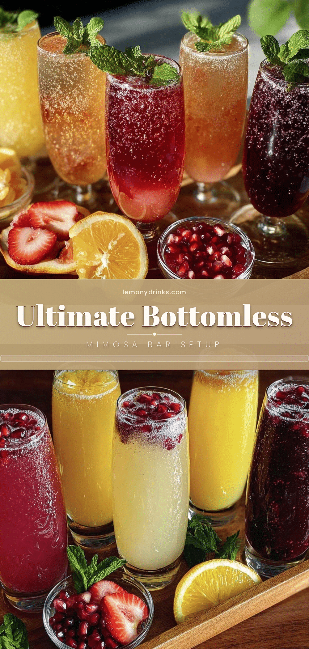 bottomless mimosa bar setup recipe
