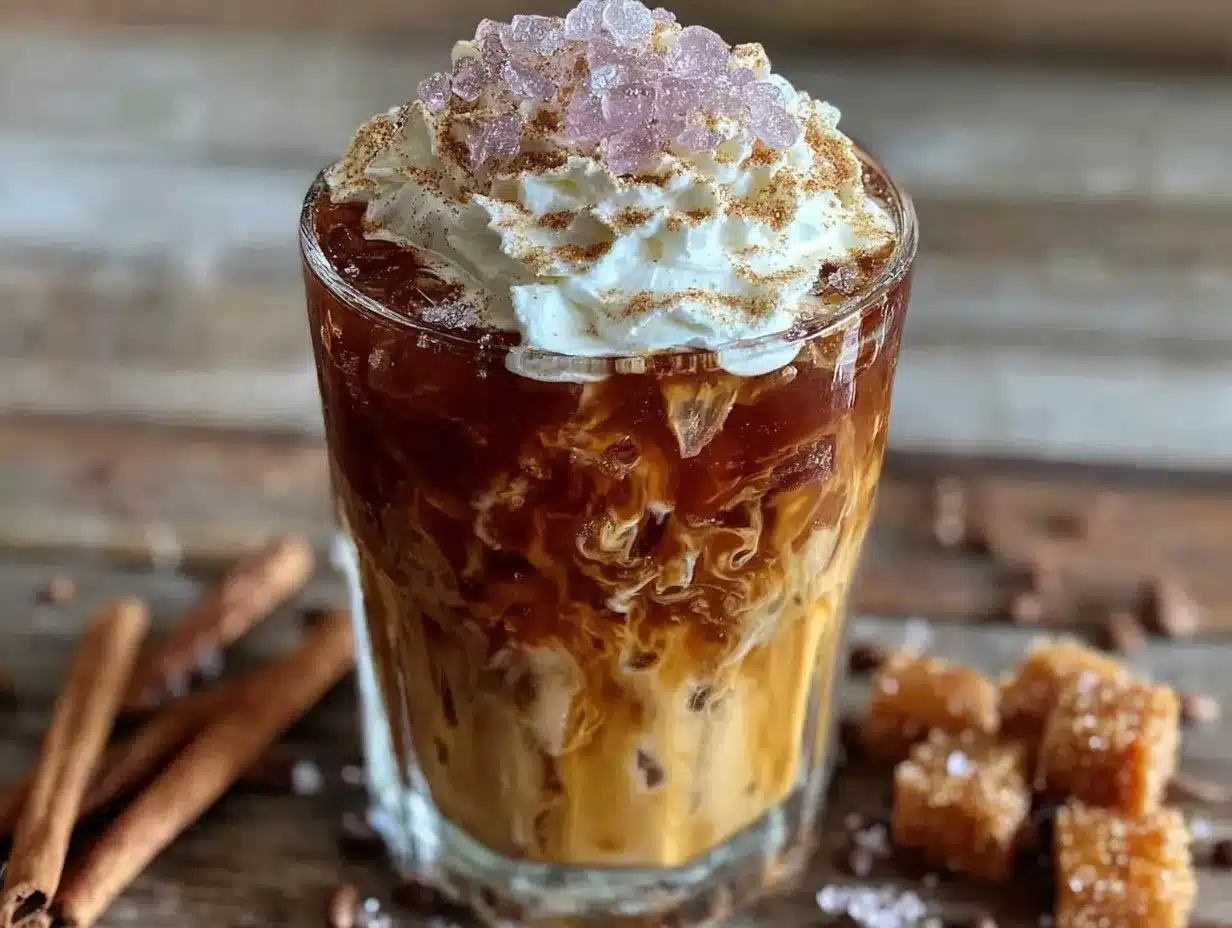 brown sugar cinnamon iced latte preparation steps
